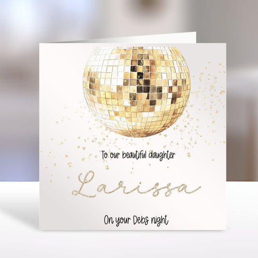 Personalised Debs Congratulations Card