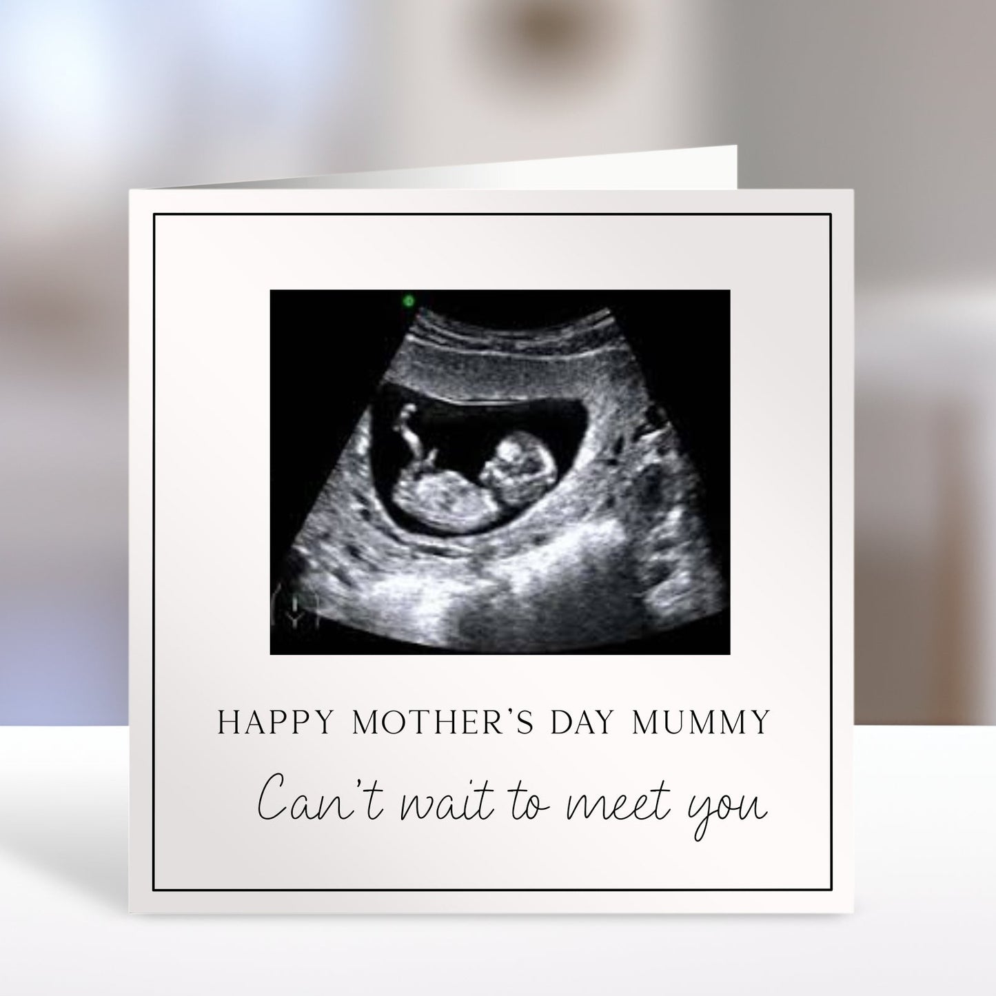 Personalised Mother’s Day Card with Baby Scan
