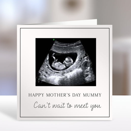 Personalised Mother’s Day Card with Baby Scan