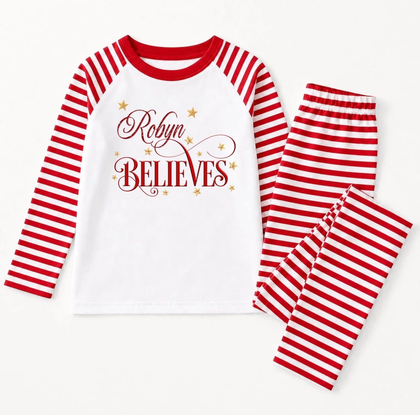 Personalised Kids Christmas Pyjamas - Believes