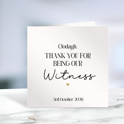 Personalised Wedding Party Thank You Card