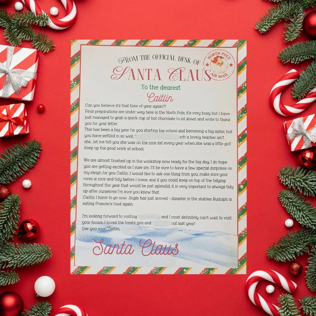 Fully Bespoke Personalised Letter from Santa - Special Delivery Design | Ireland