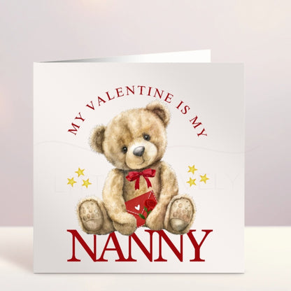 My Valentine Is My Daddy Card - Personalised Valentines Day Card For Daddy
