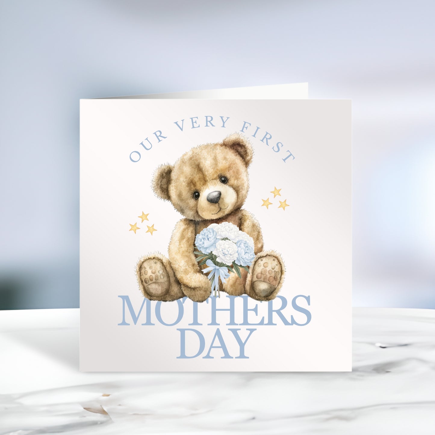 Our Very First Mother's Day Card Blue