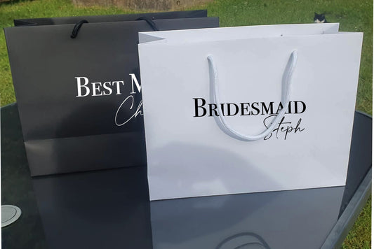 Personalised Gift Bag for Wedding, Hen Party, Bridesmaid, Birthday (25x33x12cm)