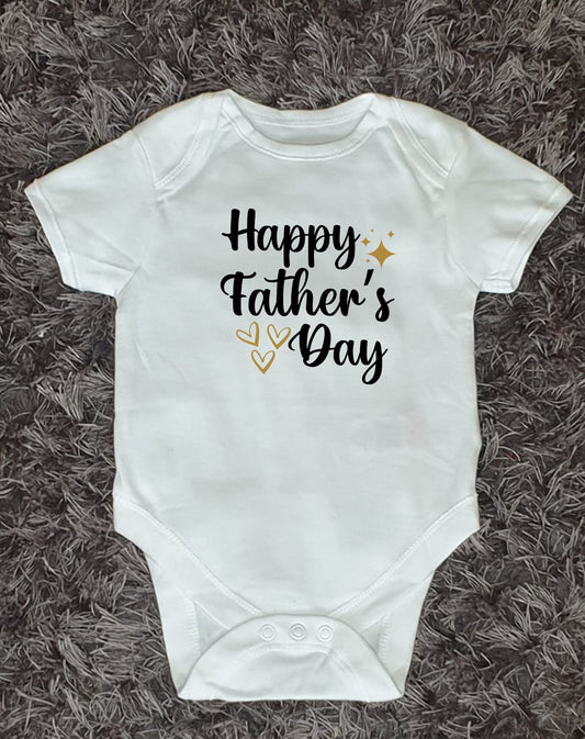 Personalised Father's Day Baby Vest - Happy Father's Day