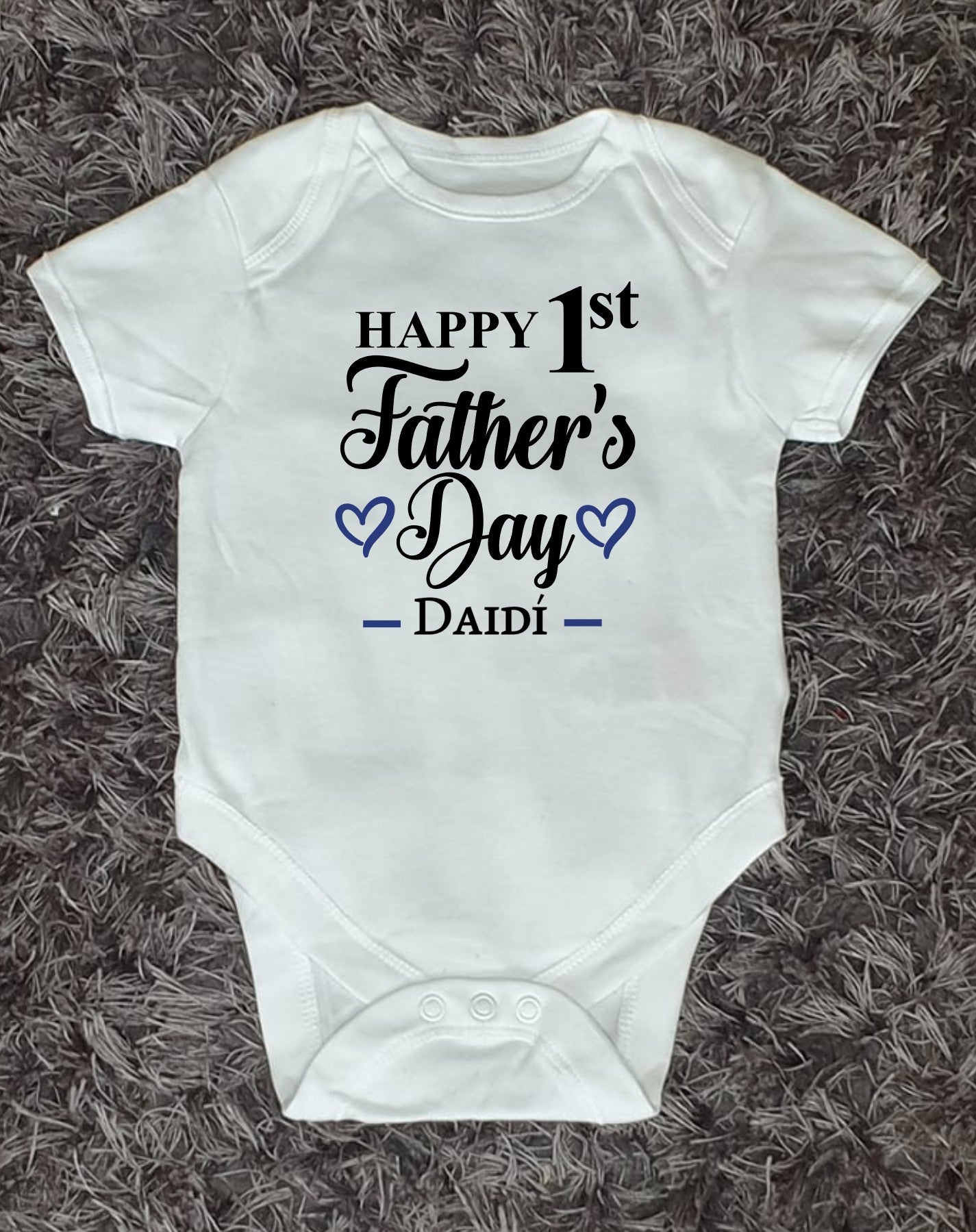 Personalised Father's Day Baby Vest - Happy 1st Father's Day
