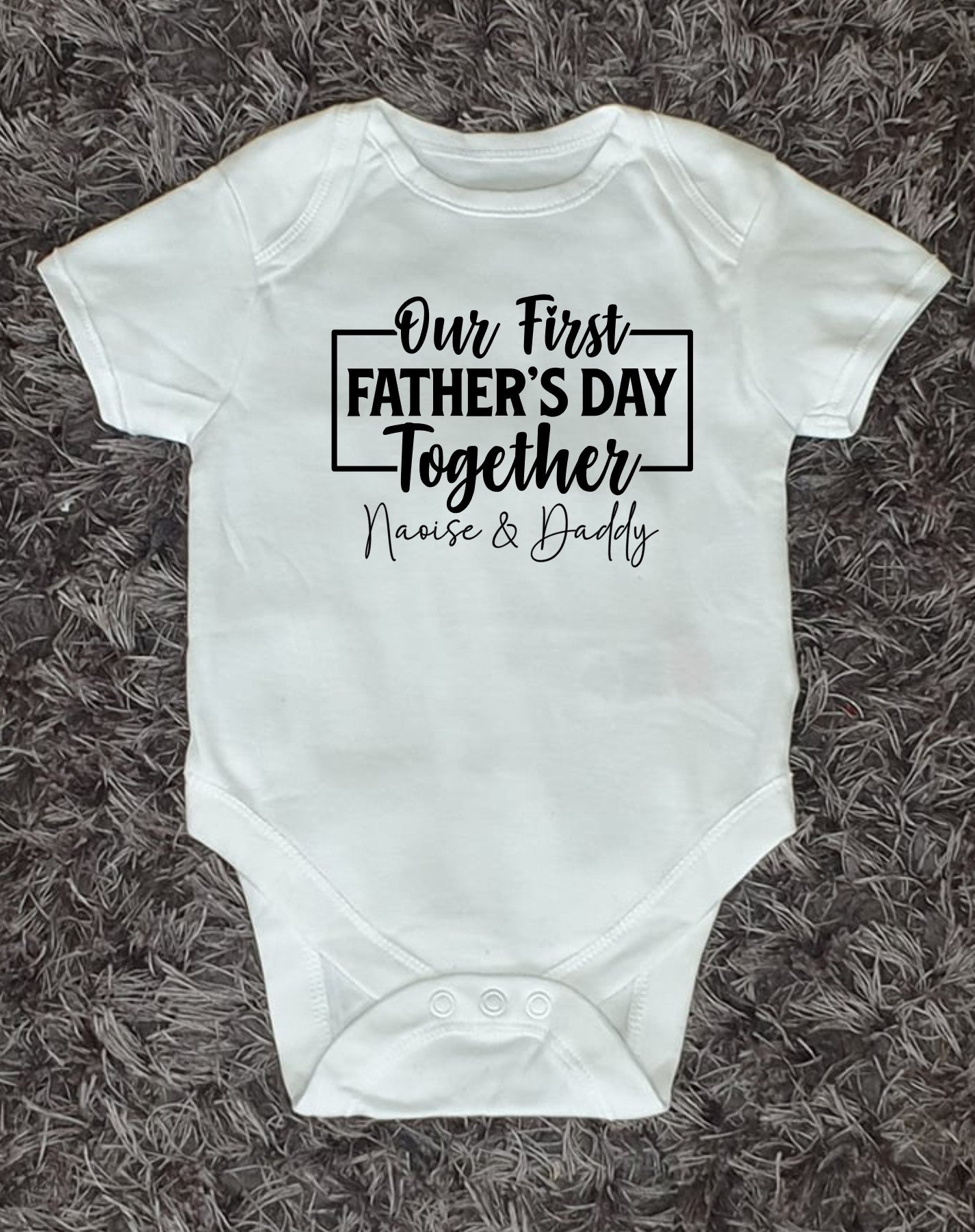 Personalised Father's Day Baby Vest - First Father's Day Together