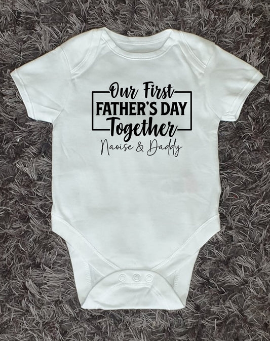 Personalised Father's Day Baby Vest - First Father's Day Together