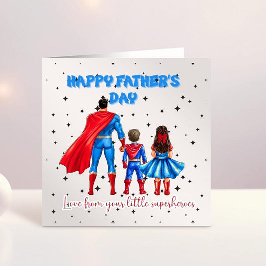 Superhero - Personalised Fathers Day Card