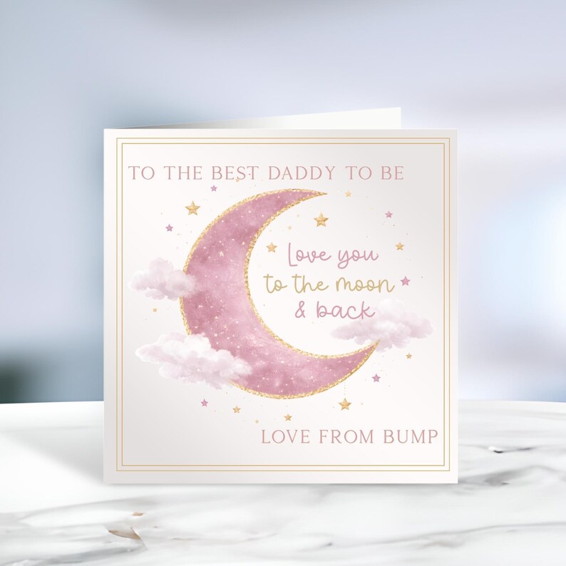 To The Moon And Back - Personalised Father's Day Card