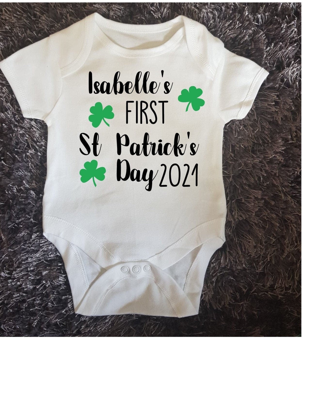 St Patrick's Day Baby Vest