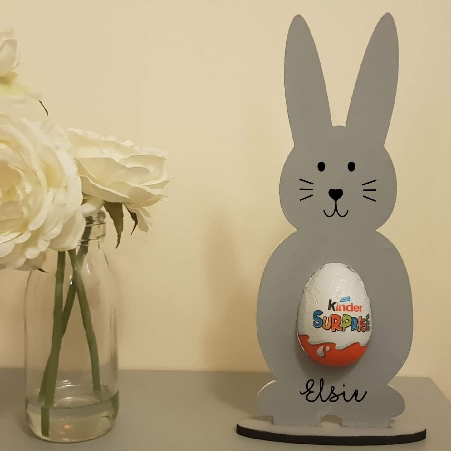 Easter Bunny Kinder Egg Holder | Personalised Easter Gift | Kids Gift | Custom | Childrens | Easter Egg | Basket | Rabbit | Ireland | Irish