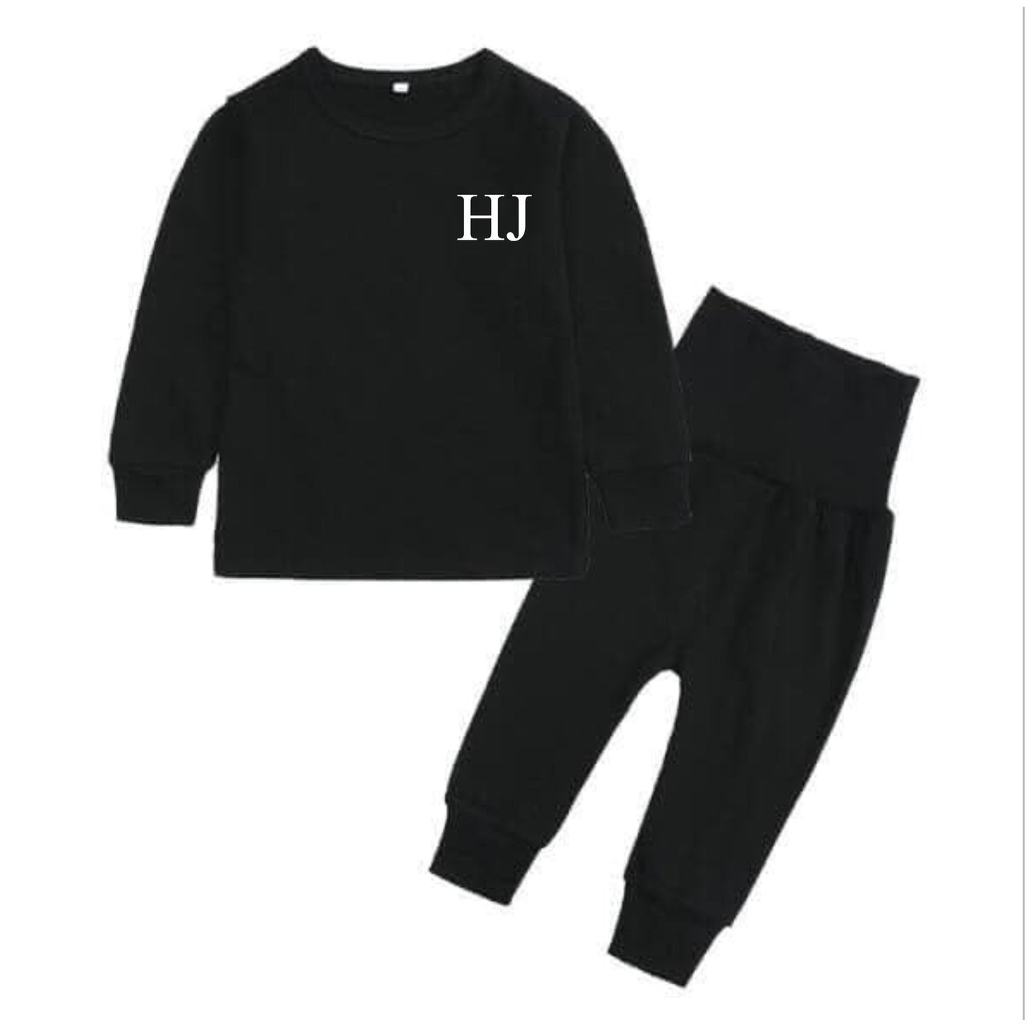 Personalised Childrens Loungewear Set With Name and Initial