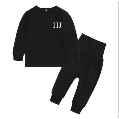 Personalised Childrens Loungewear Set With Name and Initial