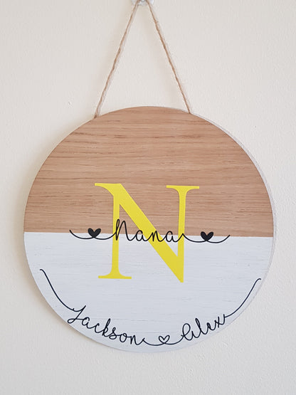 Personalised Mum Mummy Plaque | 20cm Round Sign | Birthday Gift | Present for Mom | Mothers Day Gift| Custom Made | Irish | Ireland |