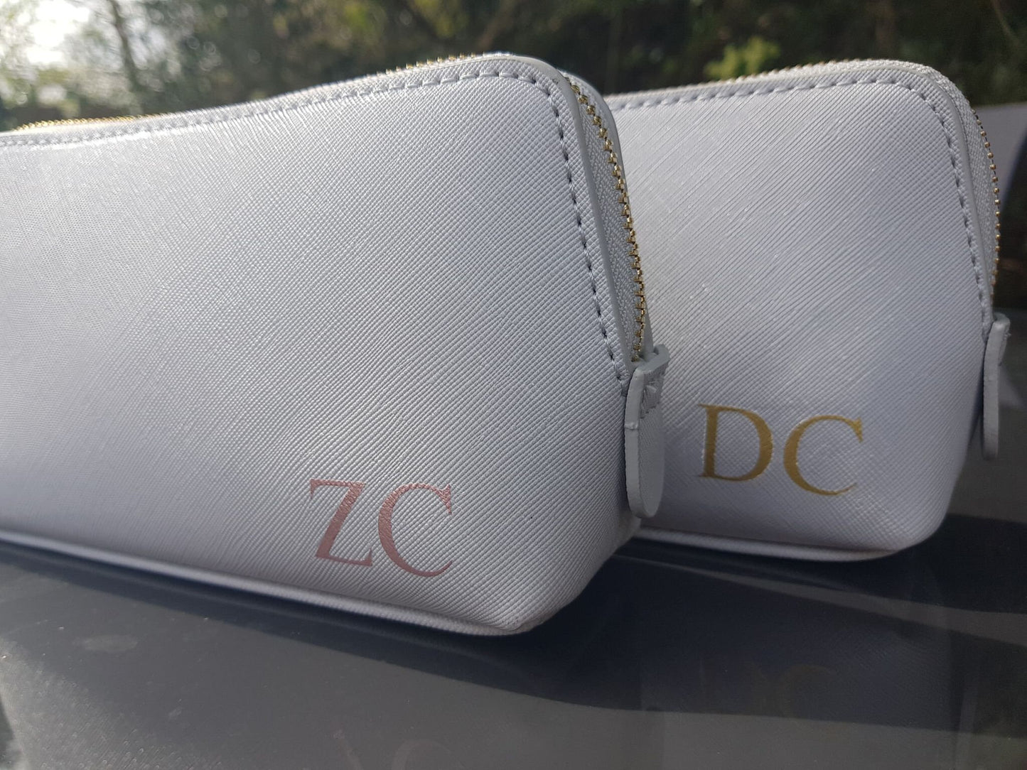 Personalised Mother's Day Gift | Makeup Cosmetics Bag | Faux Leather | Initial | Name | Monogram | For Mum | Bridesmaid | Ireland | Irish