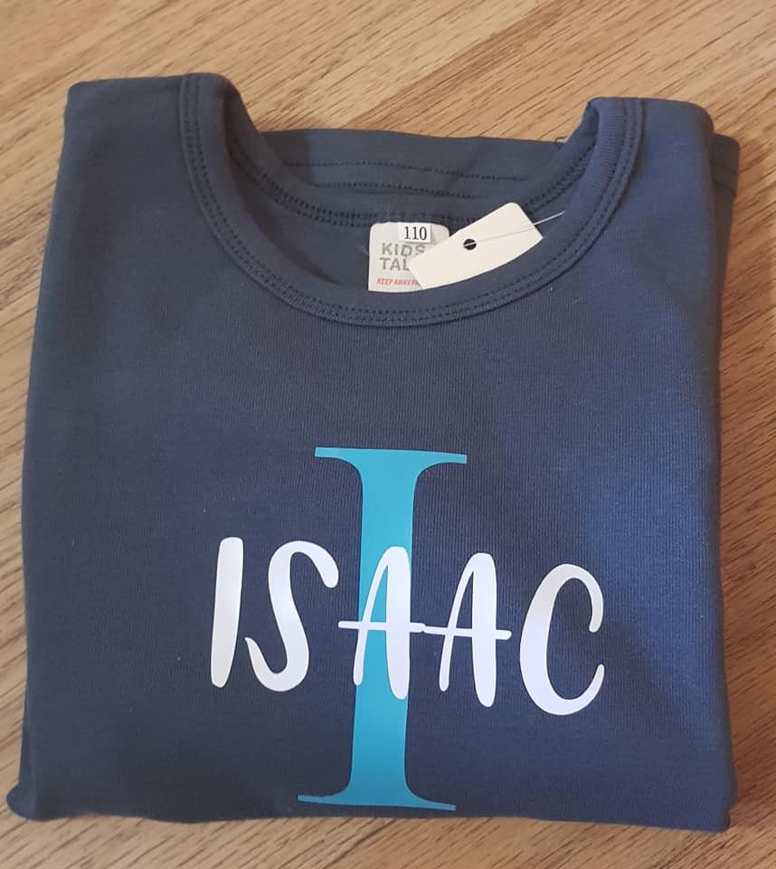 Personalised Childrens Loungewear Set With Name and Initial
