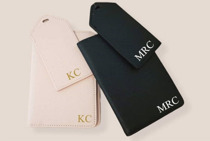 Personalised Initial Passport Cover And Luggage Tag Set | Passport Holder | Travel Gift | Holiday | Monogram | Custom | Ireland | Irish