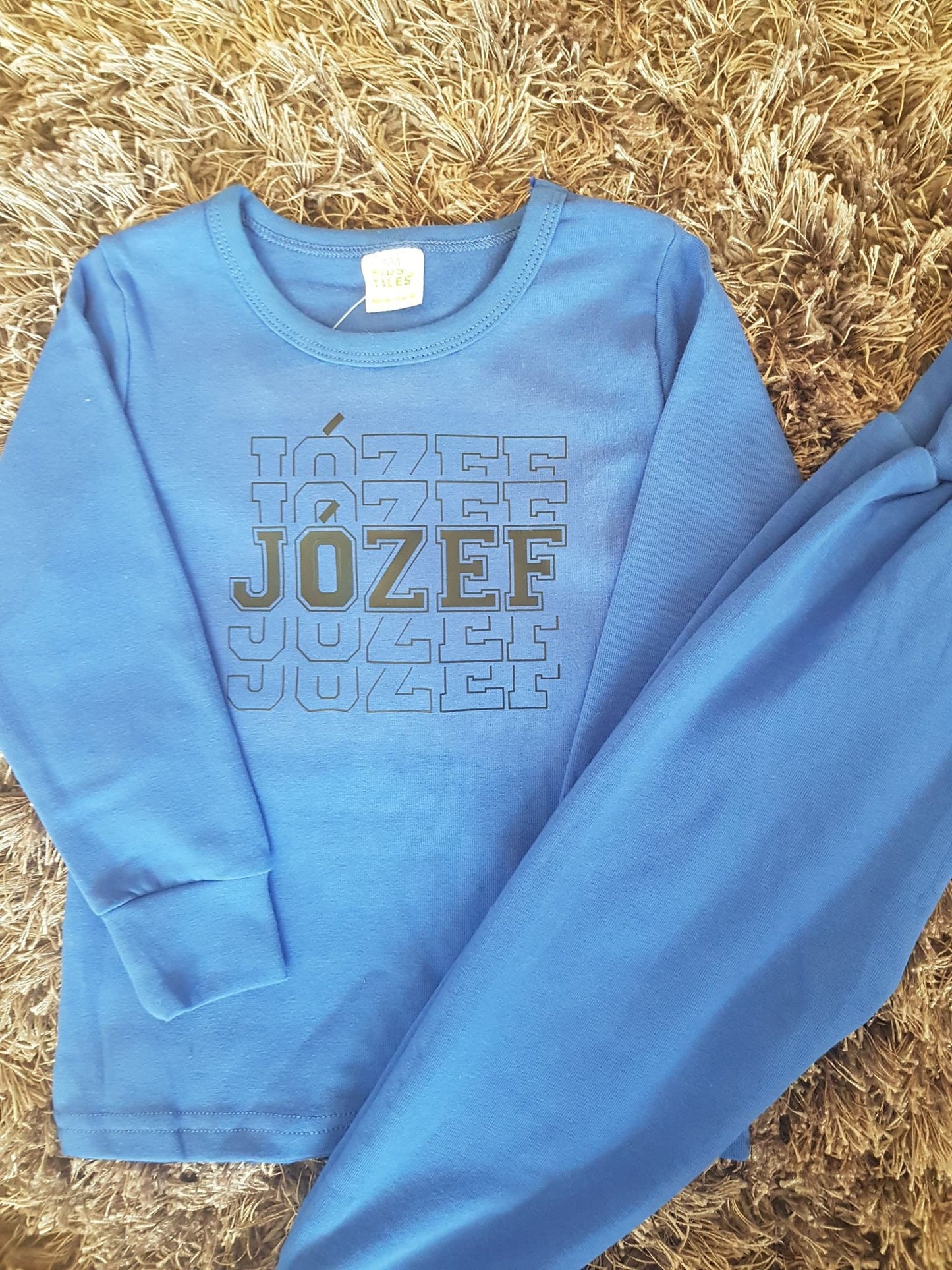 Personalised Childrens Loungewear Set With Name and Initial