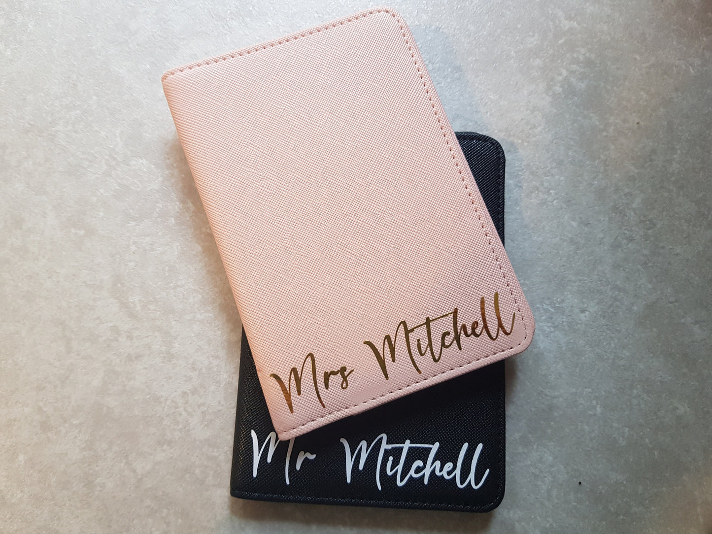 Mr & Mrs Passport Cover And Luggage Tag Set | Passport Holder | Honeymoon | Wedding Gift | Travel | Bride | Personalised | Ireland | Irish