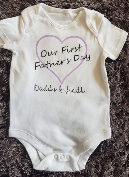 Father's Day Baby Vest