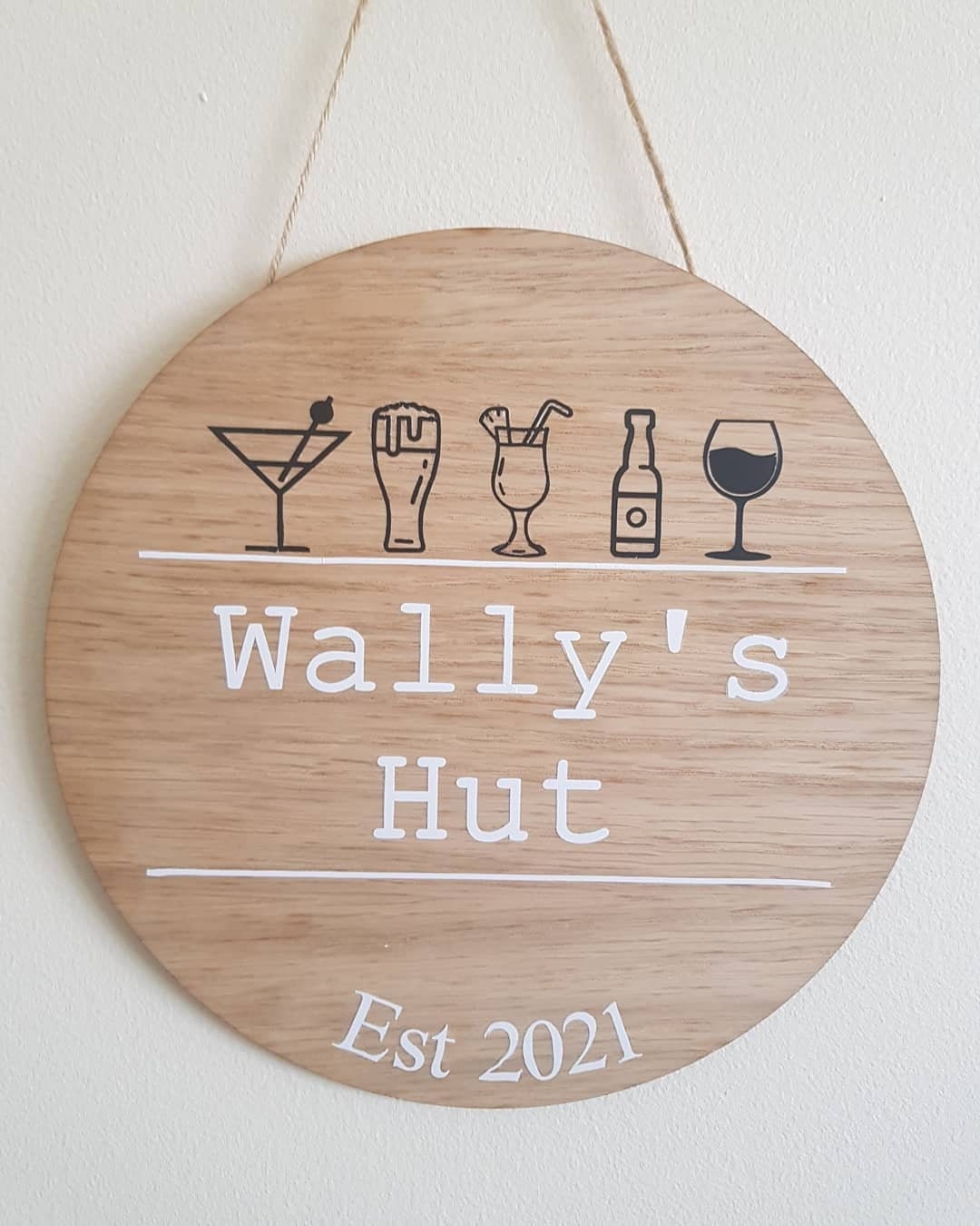 Allotment Plaque | Personalised Gift For Gardener | Mothers Day| 20cm Round Sign | Hanging Garden Decoration | Custom | Irish | Ireland