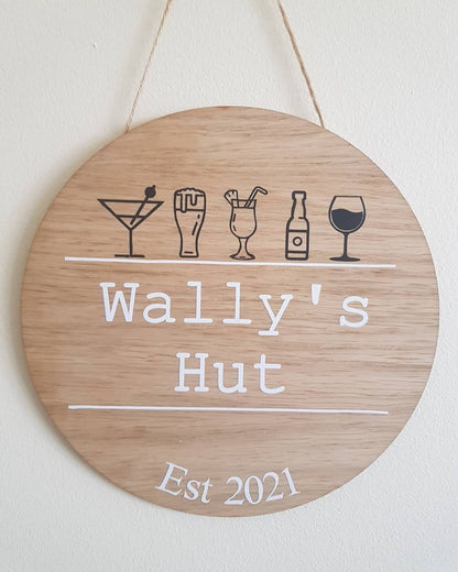 Daddy's Workshop Plaque | 20cm Round Sign | Hanging Decoration | Custom Gift | Father's Day | Dad's Shed | Man Cave | Irish | Ireland