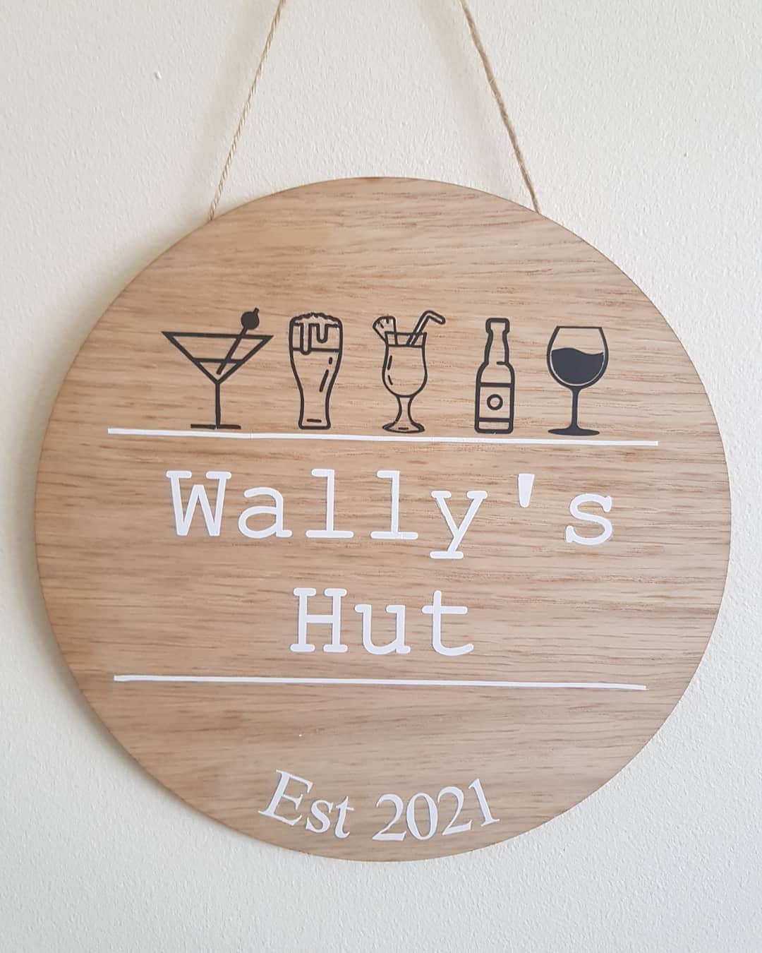 Greenhouse Plaque | Personalised Gift For Gardener | 20cm Round Sign | Hanging Garden Decoration | Father's Day Present | Irish | Irelan