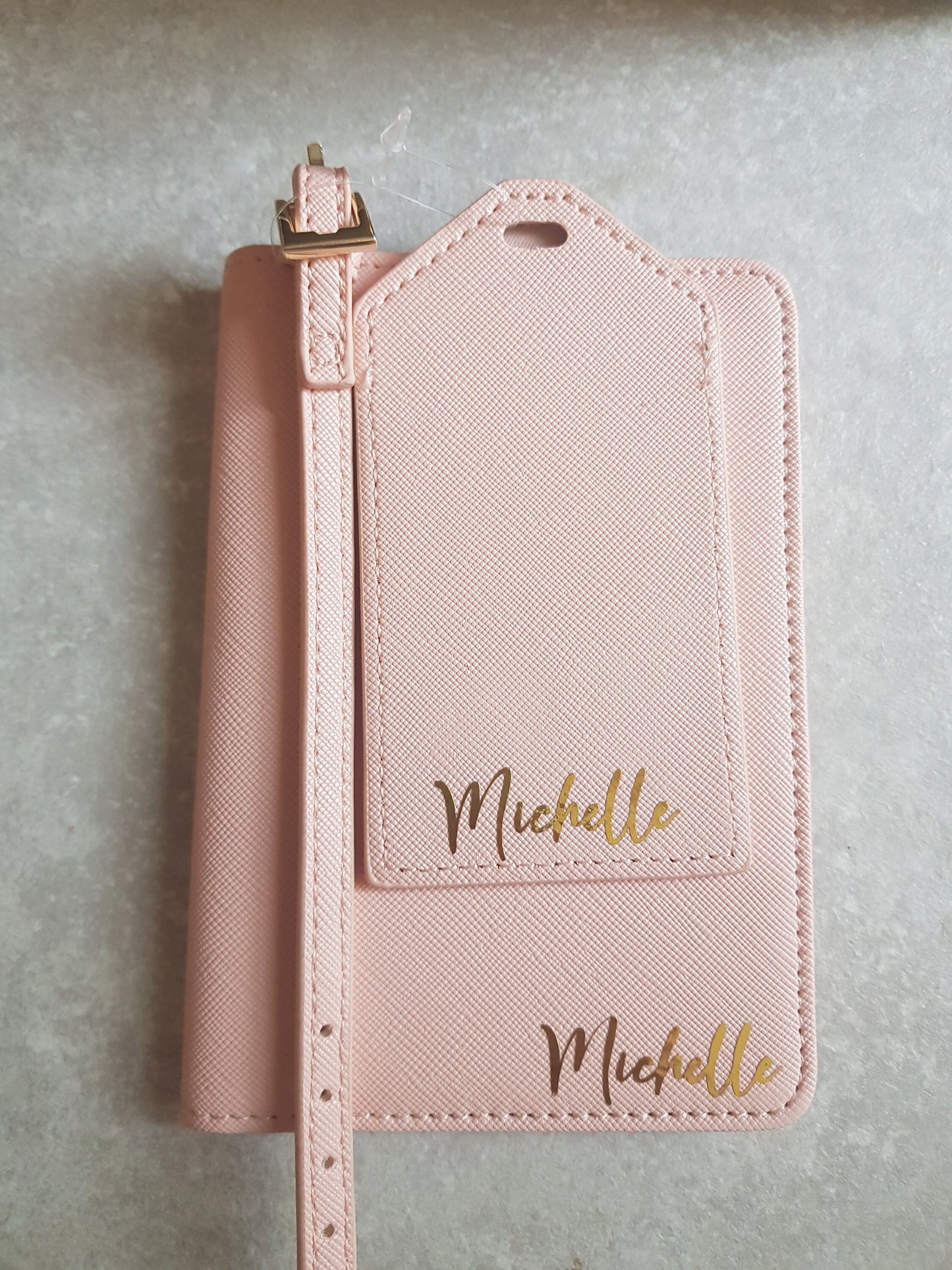Personalised Name Passport Cover Luggage Tag Set | Stocking Filler | Christmas | Travel Gift | Holiday | Monogram | Custom | Ireland | Irish