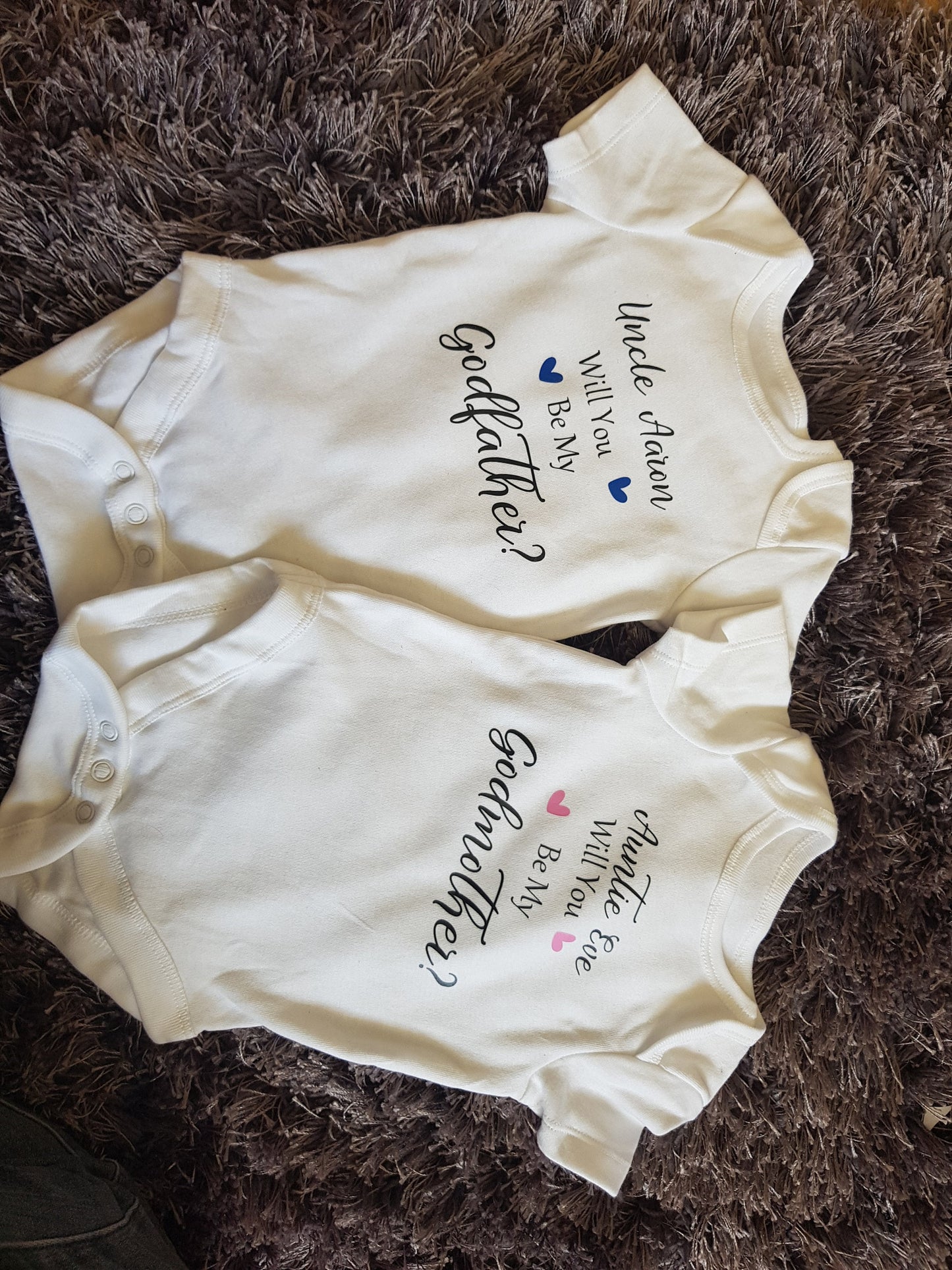 Will You Be My Godfather Baby Vest