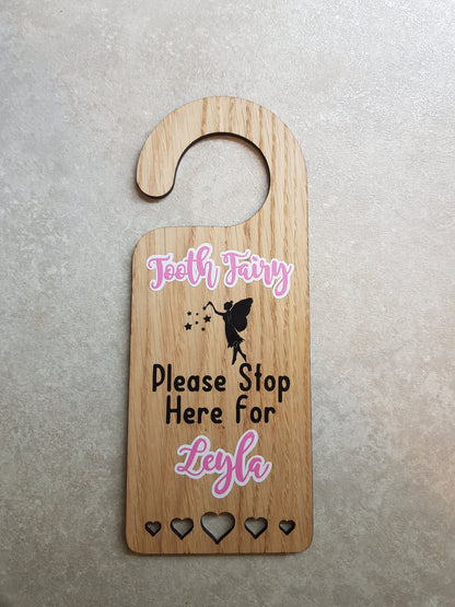Personalised Tooth Fairy Set | Door Hanger | Lost Tooth And Coin Pouch | Letter from fairy | First Teeth | Tooth Bag | Ireland | Irish