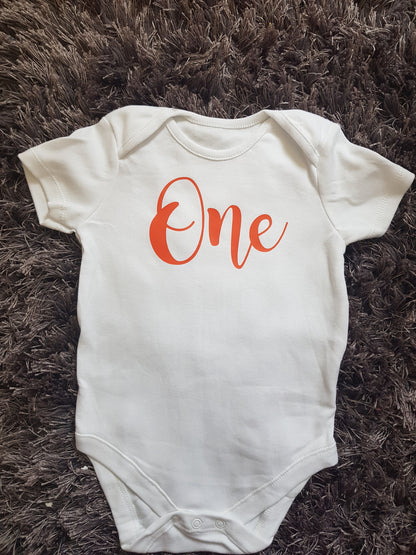 First Birthday 'One' Baby Vest