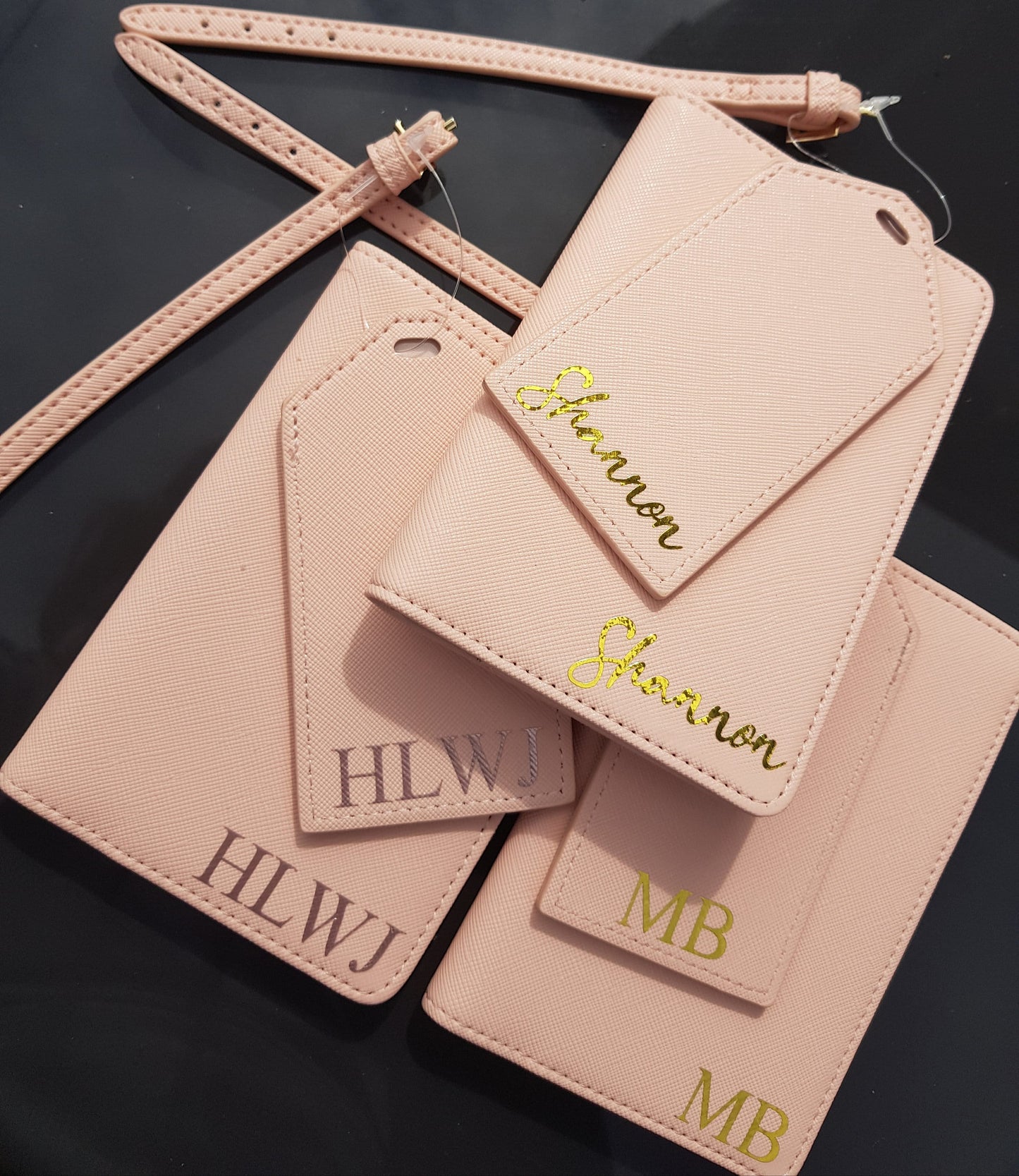 Personalised Name Initial Passport Cover And Luggage Tag Set | Passport Holder | Travel Gift | Holiday | Monogram | Custom | Ireland | Irish