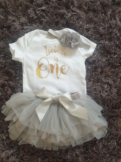 First Birthday Tutu, Vest and Headband