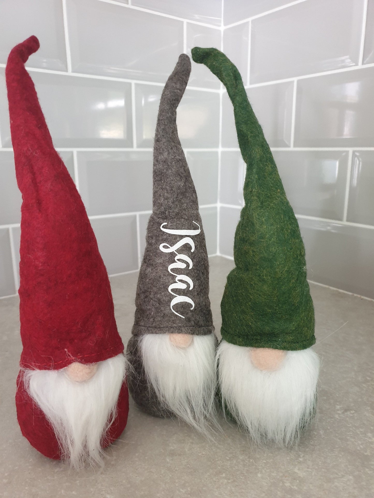 Personalised Christmas Gonk, Festive Gnome, Xmas Decoration, Winter Decor, Stocking Filler, Gift Ideas, Secret Santa, Ireland, Irish