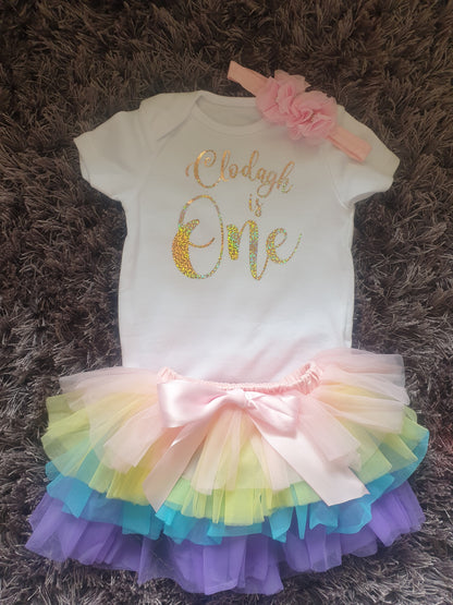 First Birthday Tutu, Vest and Headband