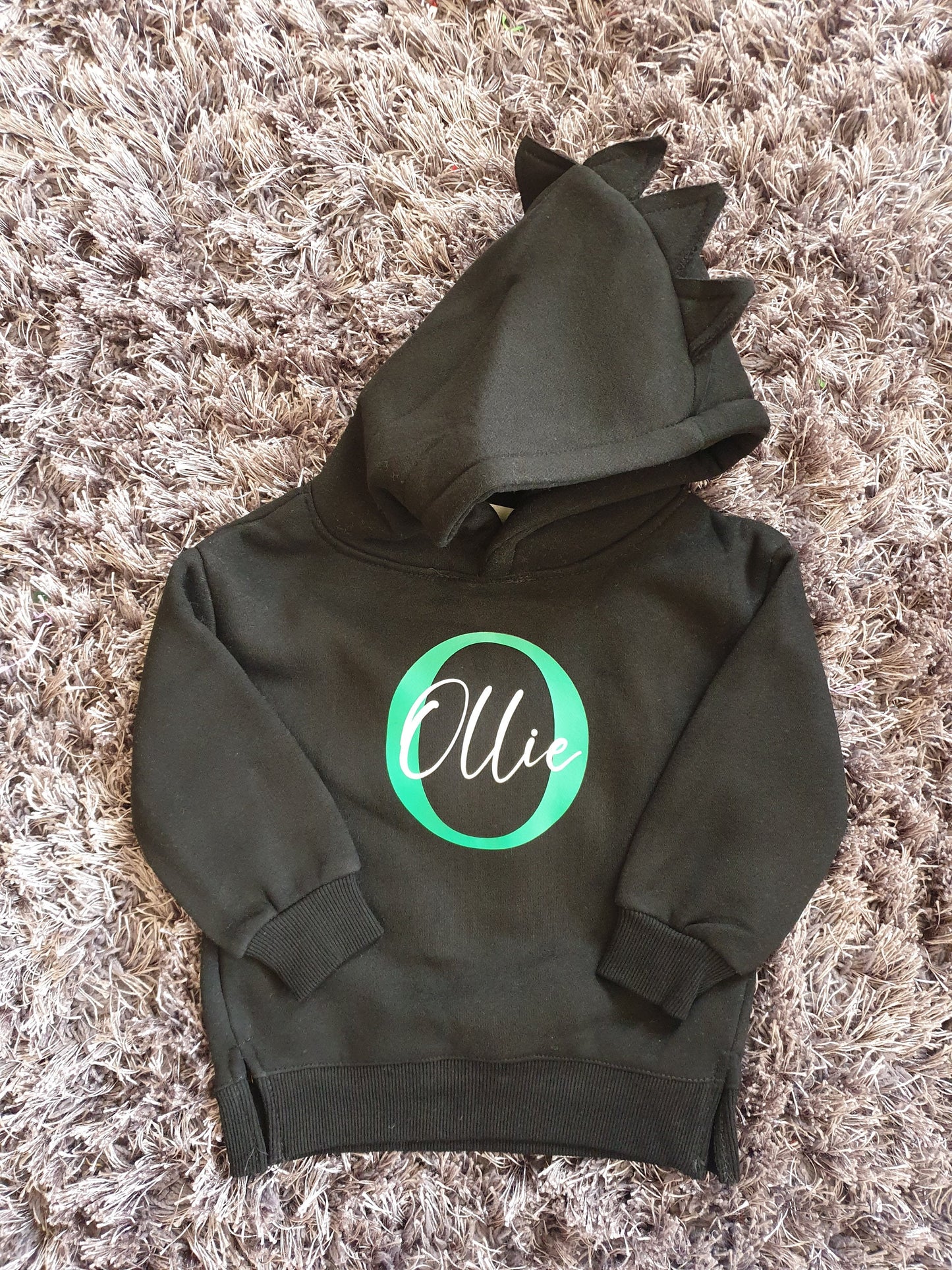 Personalised Yellow Childrens Bear Hoodie