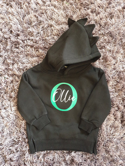 Personalised Yellow Childrens Bear Hoodie