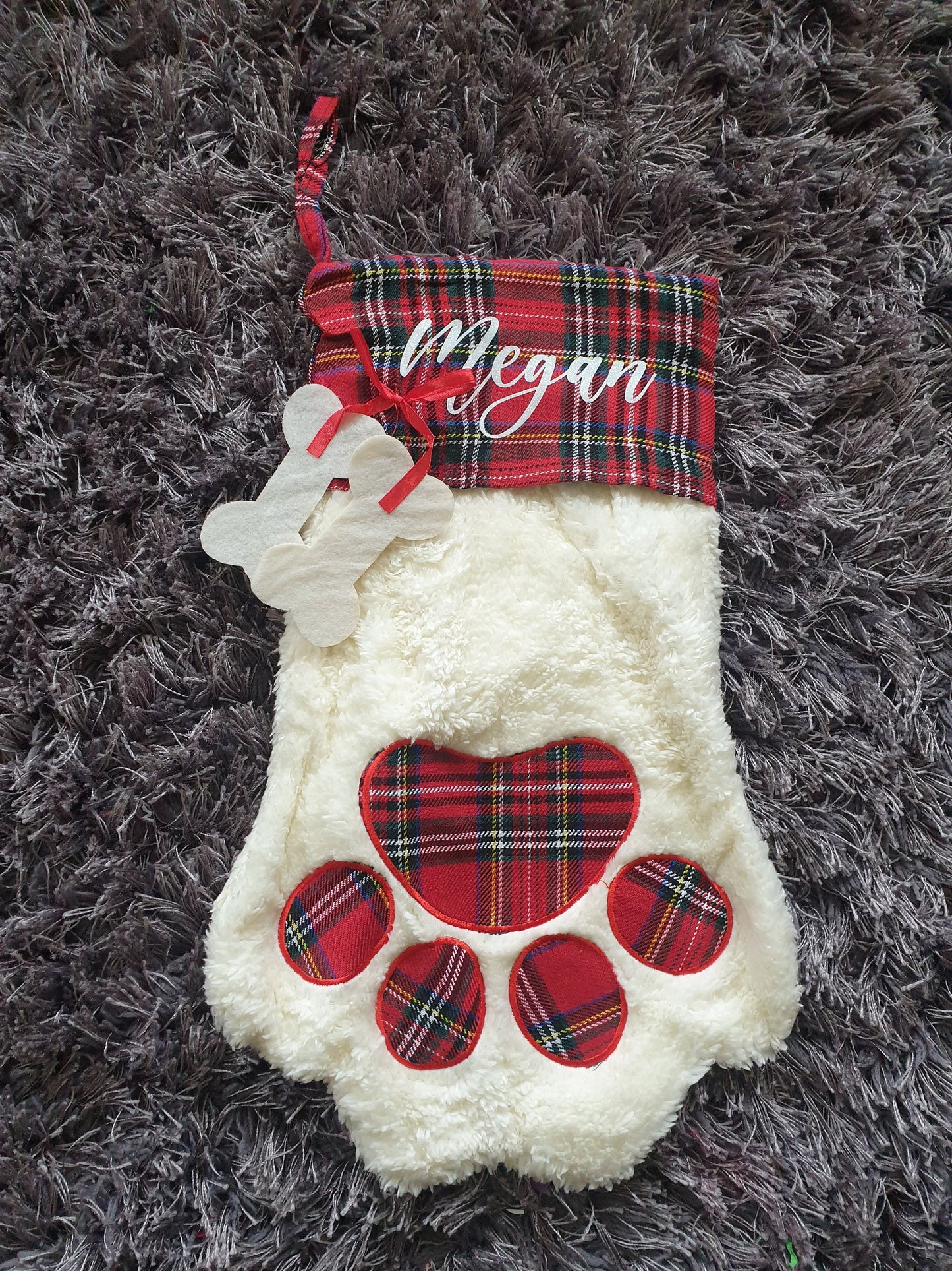 Personalised Dog Christmas Stocking, Pet Santa Sack, Custom Dog Gift, Xmas, Puppy Present, Red Stocking, Dogs Decoration  Ireland, Irish