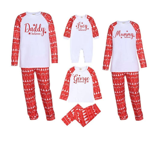Personalised Family Christmas Pyjamas