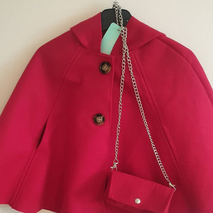 Girls Cape and Bag Set available in multiple colours