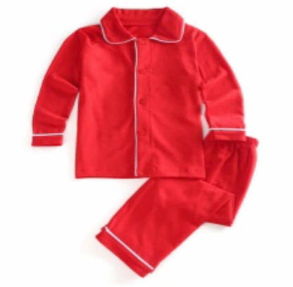 Christmas Personalised Button Up Pyjamas