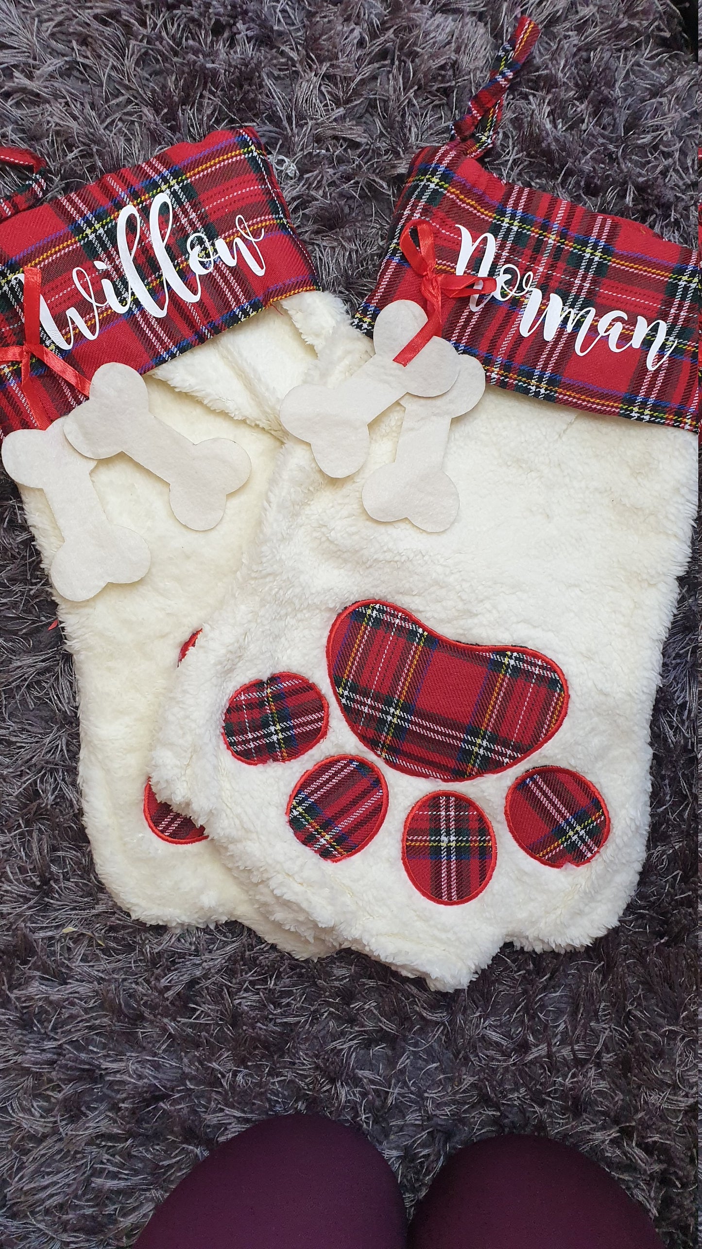 Personalised Dog Christmas Stocking, Pet Santa Sack, Custom Dog Gift, Xmas, Puppy Present, Red Stocking, Dogs Decoration  Ireland, Irish