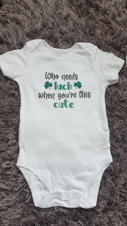 Who Needs Luck When You're This Cute Baby Vest
