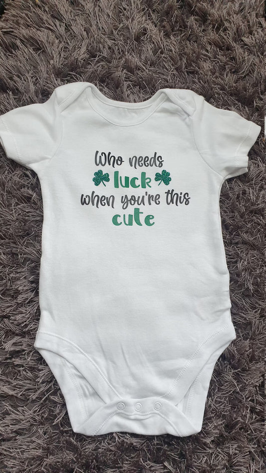Who Needs Luck When You're This Cute Baby Vest