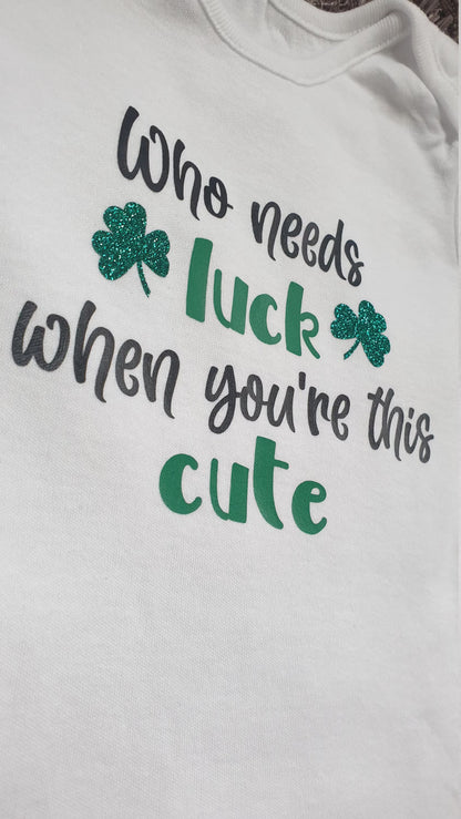 Who Needs Luck When You're This Cute Baby Vest