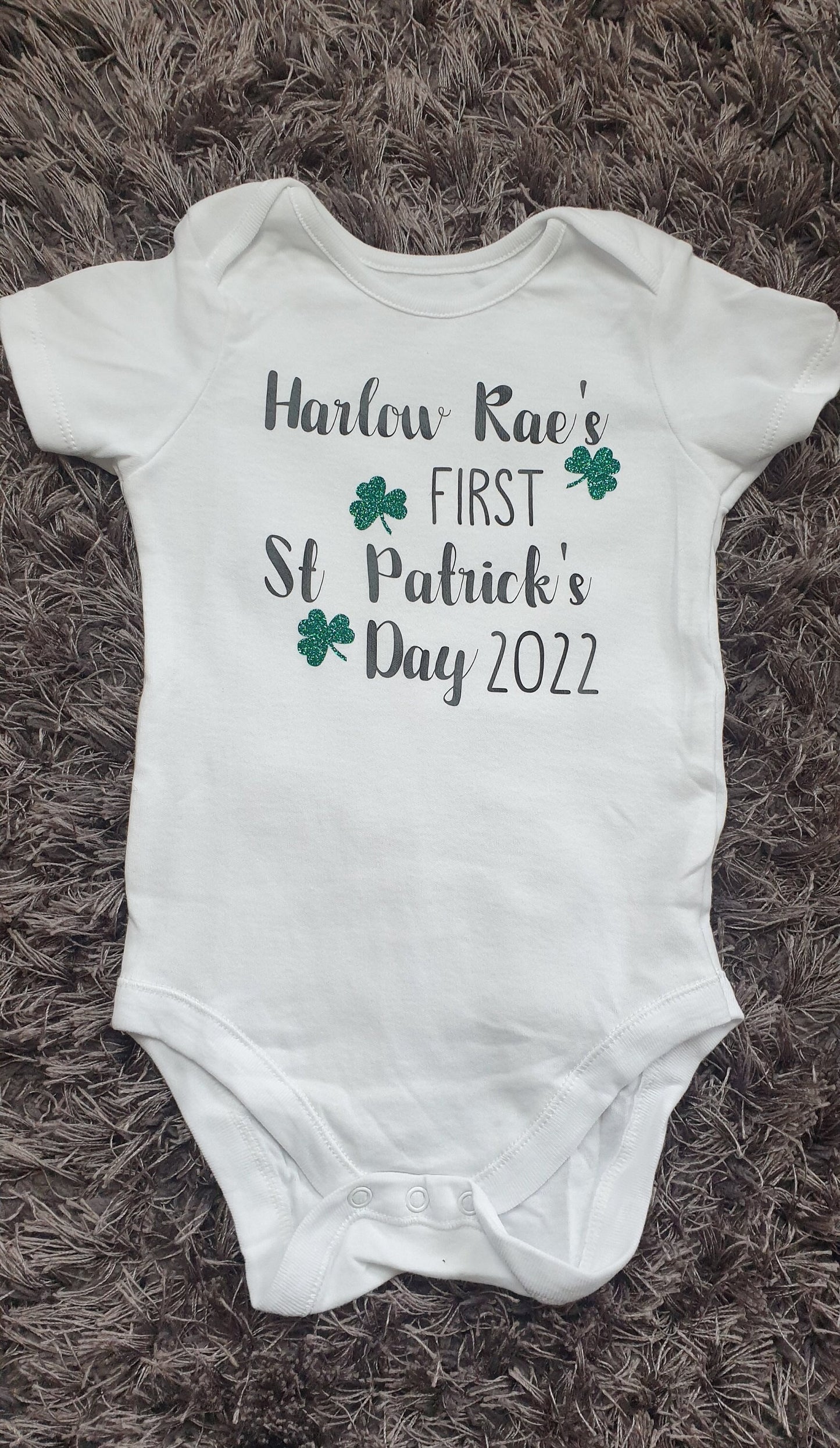 St Patrick's Day Baby Vest