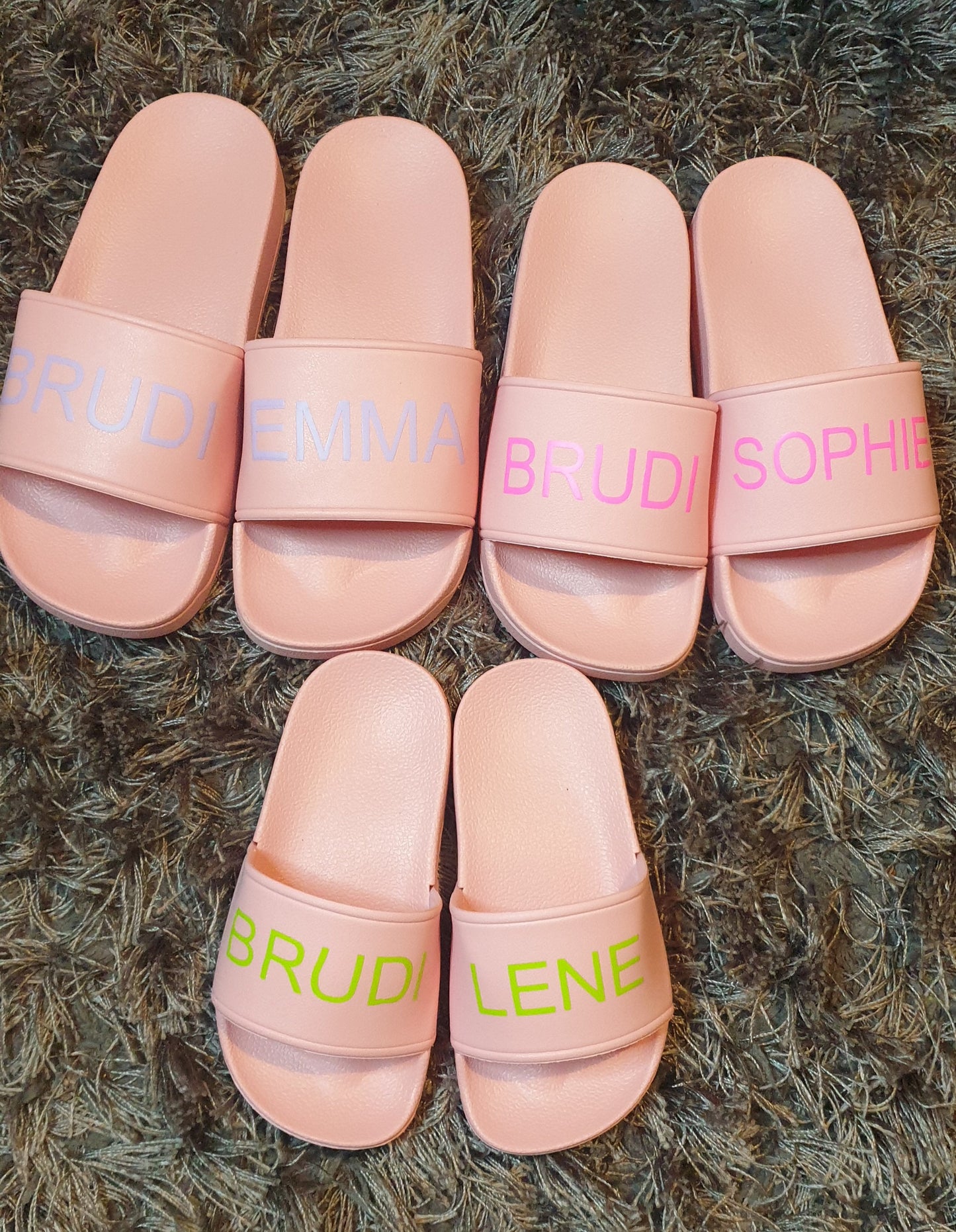Personalised Childrens White Sliders | Kids Shoes | Sandals | Flip Flops | Summer | Footwear | Toddler | Boys | Girls | Unisex | Ireland