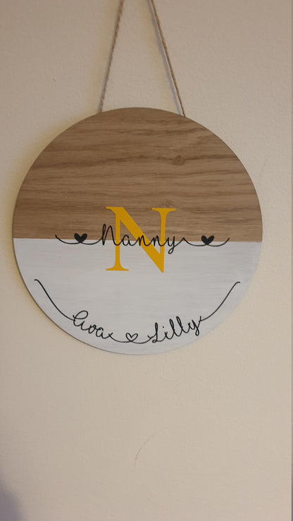 Personalised Mum Mummy Plaque | 20cm Round Sign | Birthday Gift | Present for Mom | Mothers Day Gift| Custom Made | Irish | Ireland |